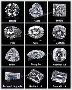 Pietra moissanite a forma di cuscino giallo chiaro sintetico prezioso diamante sciolto per gioielli - Product Image 6