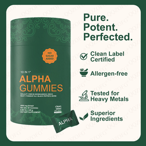 Integratore Alimentare 10-in-1 Alpha Gummies con Muschio Marino 1600mg e Olio di Semi Neri Senza Zucchero per Adulti, 60 Capsule, Non Adatto alle Donne in Gravidanza - Product Image 3