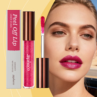 Gloss à lèvres liquide peel-off Zephoco, lèvres lisses, naturellement vibrantes, doucement lumineuses, léger, facile à appliquer, parfait pour un usage quotidien