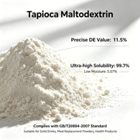 Poudre de maltodextrine de tapioca à 99,7 % de solubilité DE10-15 (non-OGM IP) de qualité alimentaire pour produits de boulangerie, certifiée casher/halal, 24 mois