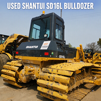Gut gepflegter gebrauchter Shantui SD16 Raupenbulldozer – Originaler Mittelklasse-Bulldozer mit Ripper, wenig Betriebsstunden, guter Zustand, schnelle Lieferung