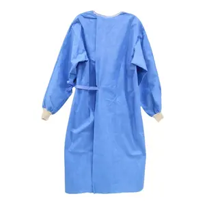 Оптовая продажа, одноразовые медицинские хирургические халаты, водонепроницаемые защитные хирургические халаты