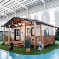 Maison mobile Tiny House 3-4 chambres, maisons préfabriquées pliantes, 20 pieds, 40 pieds, maison conteneur extensible de luxe, habitation résidentielle
