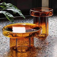 Table basse en verre et table d'appoint de canapé au design moderne et épuré, facile à assembler, durable, facile à nettoyer, pour villa, salon, mobilier de maison