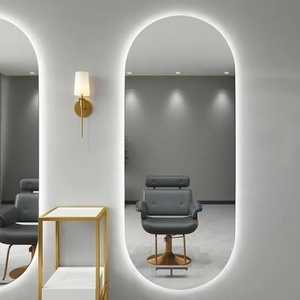 Mia k Hot Sale Large Full Length Gold Styling Barber Salon Furniture Wall Ounted Hairdressing <b>Makeup</b> <b>Led</b> Beauty Salon <b>Mirror</b> - Product Image 4