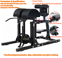 Chaise romaine professionnelle, banc d'hyperextension, extension dorsale, entraîneur abdominal, des jambes et des hanches, équipement de fitness pour salle de sport