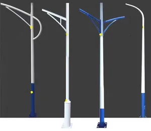 Customized Polygonal Road Galvanized LED Street Light Pole/ Outdoor Lamp Pole/ Octagonal Solar Garden Light