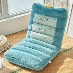 Cuscino da pavimento in peluche per balcone, lettura, con schienale integrato, divano pigro da camera da letto, cuscino spesso regolabile - Product Image 3