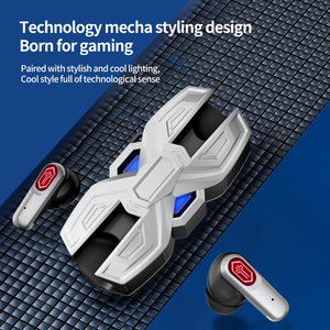 Écouteurs de jeu intra-auriculaires TWS Mech Wind avec affichage numérique, étanchéité IPX5, faible latence, Bluetooth 5.4 et lumière respirante colorée pour le gaming - Product Image 2