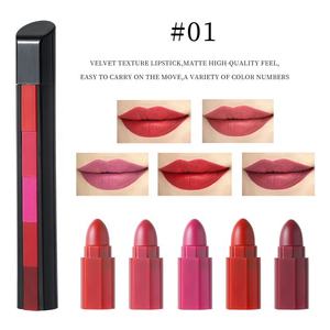 5 couleurs en 1 <span class=keywords><strong>rouge</strong></span> à lèvres hydratant cinq sections ciel <span class=keywords><strong>étoilé</strong></span> <span class=keywords><strong>rouge</strong></span> à lèvres cosmétiques longue durée Logo personnalisé - Product Image 6