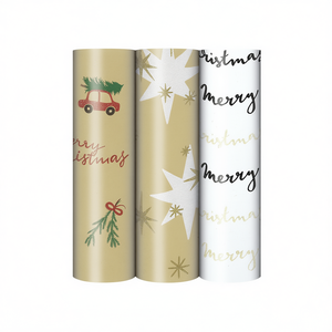 Christmas Wrapping Paper 1.5m x 70cm Assorted Designs Holiday Gift <b>Wrap</b> - Product Image 2