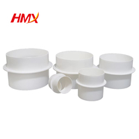 Vanne de régulation de volume d'air en plastique de 150 mm pour système CVC, raccord de ventilation, contrôle d'échappement, amortisseur de conduit d'air, clapet anti-retour, hôpital
