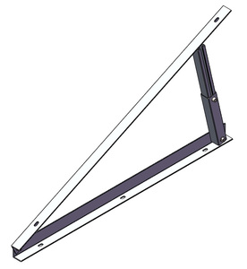 Dễ Dàng Cài Đặt Nghiêng Góc Có Thể Điều Chỉnh Chân Máy Chuyên Nghiệp Mái Phẳng Năng Lượng Mặt Trời Gắn Hệ Thống Năng Lượng Mặt Trời Bảng Điều Khiển Đứng Bán Nóng - Product Image 2