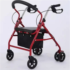 Jiaxin Walker <b>Rollator</b> With Seat And Storage Basket For Elderly Mobility Assistance Home Use Manual Stainless Steel And High - Product Image 3