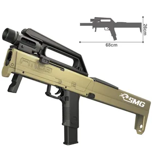 2023 인기있는 장난감 FMG9 배 소프트 총알 기관단총 장거리 슈팅 게임 장난감