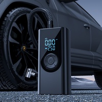 Compresseur d'air pour voiture à double écran numérique, 150 PSI, 100 W, 25 L/min, en ABS, gonfleur de pneus sans fil pour véhicules électriques