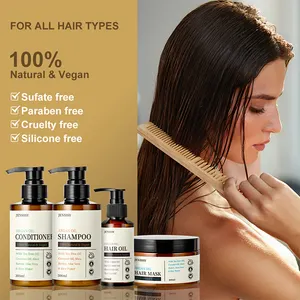 Wholesale Custom Sulfate Free Argan Olive Oil Anti Hair Loss Treatments For Hair Growth Shampoo And Conditioner Hair Care Sets