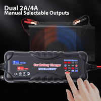 Chargeur universel portatif d'impulsion de batterie de 6V et de 12V 4A chargeur de véhicule de 12V pour des voitures et des motos
