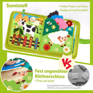 Tablero Sensorial Montessori Personalizado Aofit <span class=keywords><strong>de</strong></span> Fieltro para Historias, Aprendizaje Preescolar, Habilidades Motoras Finas, Juguetes para Niños con Autismo - Product Image 2