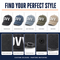 Casquette de baseball délavée pour hommes et femmes, style streetwear, usage quotidien décontracté, aspect vintage usé, broderie personnalisée, commande en gros