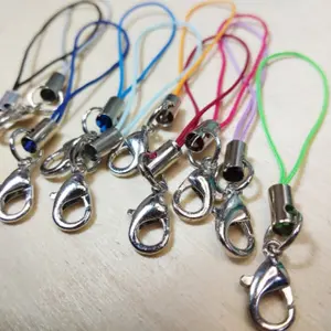 Bijoux faisant lanière/fils cordons pendentif Double anneau téléphone portable porte-clés