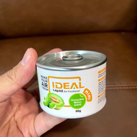 Désodorisant Liquide 60g Parfum Floral Mini Pot Alliage d'Aluminium Évaporation Naturelle Élimination des Odeurs Aromathérapie