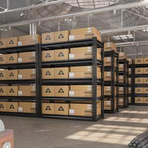 헤비 듀티 조정 가능한 차고 선반 금속 스토리지 랙 5 층 선반 및 스토리지 캐비닛 2000LBS 볼트리스 선반 - Product Image 5