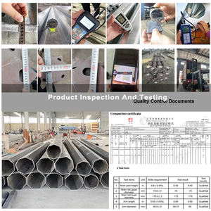 Maßgefertigter Achteckiger 5m 6m 8m 10m 12m 15m Feuerverzinkter Metall-Außenlampenmast für LED-Solarstraßenbeleuchtung - Product Image 5
