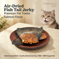 Friandises pour chats en queue de poisson séchée à l'air, en gros, OEM, avec emballage personnalisé, en vrac, naturelles, à mâcher, fournitures pour animaux de compagnie pour les magasins d'animaux