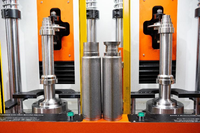 Ligne de production automatique de thermos en acier inoxydable de 6000 pièces/10h, machine de tournage de col CNC à 2 stations