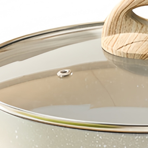 Sartén Ergonómica con Mango de Madera y Aluminio para Cocinar al Estilo Asiático, Diseño Personalizado OEM - Product Image 5