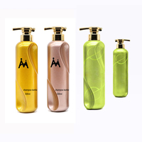 Bouteille de shampoing de luxe vide à pompe en plastique or rose vente en gros personnalisée cheveux écologiques 500 ml 500 ml 16 oz