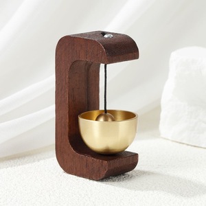 Carillon de porte magnétique en bois de noyer, motif Dopamine, aimant de réfrigérateur, <span class=keywords><strong>petit</strong></span> cadeau, décoration de salon - Product Image 5