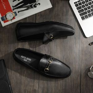 รองเท้าโลฟเฟอร์ทำงานปักลายฤดูใบไม้ร่วง/ฤดูหนาวสำหรับผู้ชายรองเท้าหนังกันลื่นกันน้ำระบายอากาศได้ดี - Product Image 3