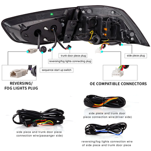 Nhà Máy Bán buôn xe sửa đổi phía sau đuôi Đèn <span class=keywords><strong>LED</strong></span> Đèn đuôi cho Mitsubishi <span class=keywords><strong>Lancer</strong></span> EX EVO 2008-2018 phụ tùng ô tô - Product Image 2