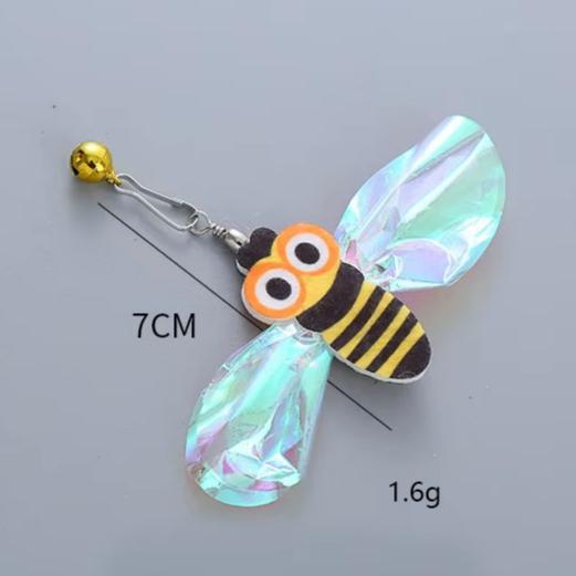 Abeille en papier jaune