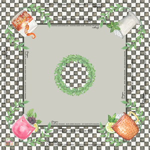 Tapis de jeu de mahjong américain sur le thème du voyage, illustré par des monuments de villes telles que Paris, New York et Londres. - Product Image 4