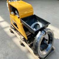 Pulvérisateur de mortier à ciment portable à poussée manuelle avec mobilité flexible pour les applications de construction de fermes et de maisons