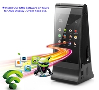 FYD-868Plus X Écran tactile LCD 8 pouces, batterie 20800 mAh, lecteur publicitaire de table avec affichage de menu vidéo