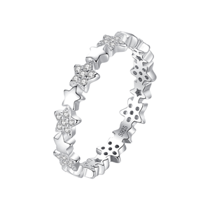 Bijoux Ada, bijoux en argent, style européen et américain, élégant et tendance, bague en argent 925 en forme d'étoile pour le doigt index, pour femmes - Product Image 1