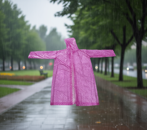 เสื้อกันฝนแบบมีฮู้ด 119x70 ซม. กันน้ำ น้ำหนักเบา ป้องกันฝน สำหรับผู้ใหญ่ ใช้กลางแจ้ง - Product Image 2