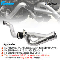 ADDCO - EPMAN Pipa Outlet Turbo High Flow Aluminium Untuk BMW E82 E88 E89 E60 535i Z4 N54 LHD 2008-2013 EPAA01G305