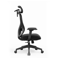 Chaise de bureau ergonomique moderne en maille à dossier haut, testée BIFMA, avec accoudoirs 3D réglables et soutien lombaire pivotant, vente en gros