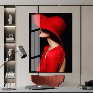 דקורטיבי מתכת קיר תמונה מסגרת קיר תליית זכוכית ציור קריסטל פורצלן ציור