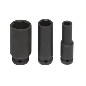 Fervi <b>Impact</b> <b>Socket</b> Wrench Set 3 Pc Metric Deep Drive Tool Kit - Product Image 2