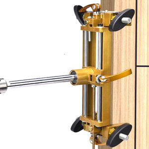 Nuevo Kit de Instalación de Cerradura de Puerta de Diseño de Madera, Plantilla de Instalación de Cerradura de Embutir, Plantilla de Instalación de Cerradura de Embutir con 3 Cortadores para Puerta - Product Image 5