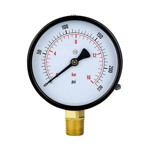 Manômetro de Pressão de Bomba de Compressor de Ar MAIRUIKESI OEM Personalizável 0-400 Bar 100mm Axial Resistente à Corrosão - Product Image 1
