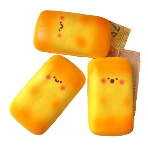 Vente en gros de jouets anti-stress mignons en forme de pain de poche avec des expressions expressives, à récupération lente, créatifs, doux et moelleux. - Product Image 6
