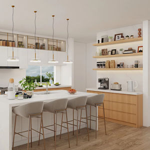 Mueble de Cocina Multifuncional Zofa de Diseño Tradicional en Madera, Mueble de Cocina de Alta Calidad - Product Image 1