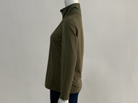 Vêtements d'équitation en gros de l'usine OEM, t-shirt à manches longues à séchage rapide avec fermeture éclair pour l'équitation